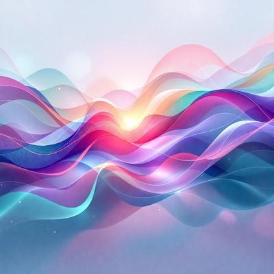 The primary subject of the image is a colorful, abstract design featuring a mix of blue, pink, and purple hues. The setting is a blue background, which provides a contrasting and complementary color to the design. The visual style of the image is a combination of digital art and illustration, creating a unique and eye-catching pattern. The overall atmosphere of the image is vibrant, lively, and energetic, thanks to the bold and bright colors used in the design.